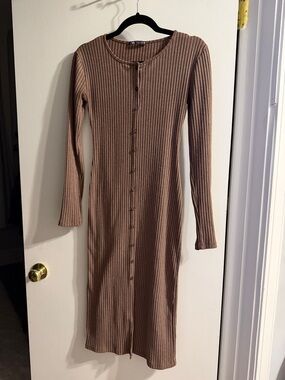 corduroy shirt dress zara ZARA Belted Corduroy Dress Bateau Sleeveless